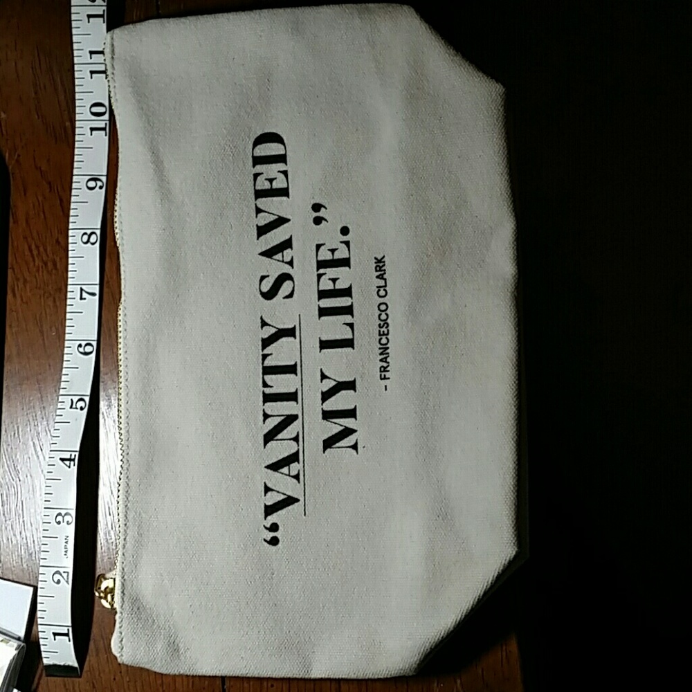 New Canvas Everything Zipper Bag 11 x 7 x 4